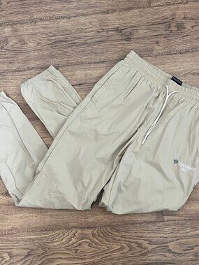 Kith & Taylor Made Unisex Mens Tan Golf Wind Pants Joggers Size Small